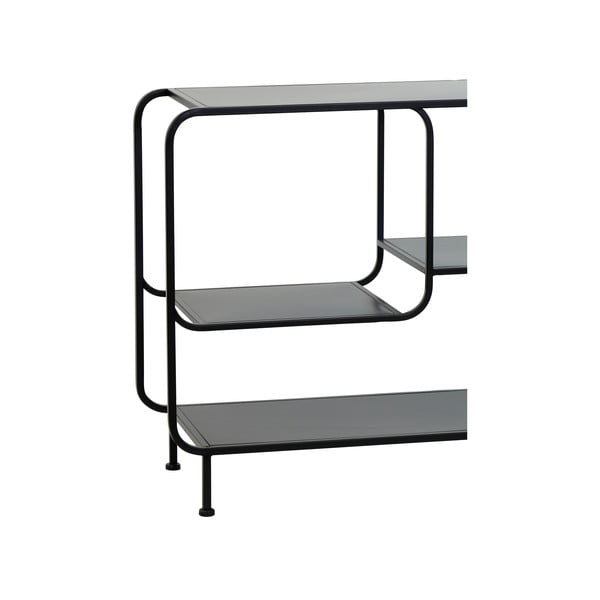 Melns metāla grāmatplaukts 141x81,5 cm Winston – Light & Living-image-3