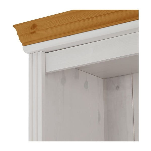 Balts priedes masīvkoka TV plauktu komplekts 214x223 cm Anita – Støraa-image-4