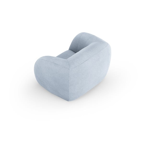 Gaiši zils atpūtas krēsls no buklē auduma Essen – Cosmopolitan Design-image-3