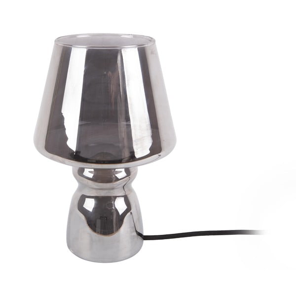 Pelēka stikla galda lampa Leitmotiv Classic Glass, ø 16 cm-image-2