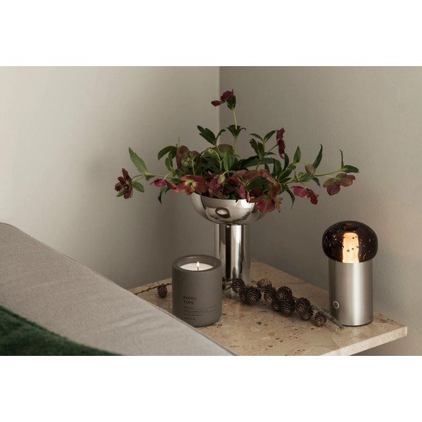 Sudraba krāsas nerūsējošā tērauda vāze (augstums 21 cm) Miyabi – Blomus-image-2