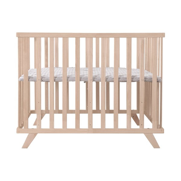 Dabīga toņa dižskābarža masīvkoka bērnu sētiņa ar regulējamu augstumu 75x100 cm Lil Planet – Roba-image-2