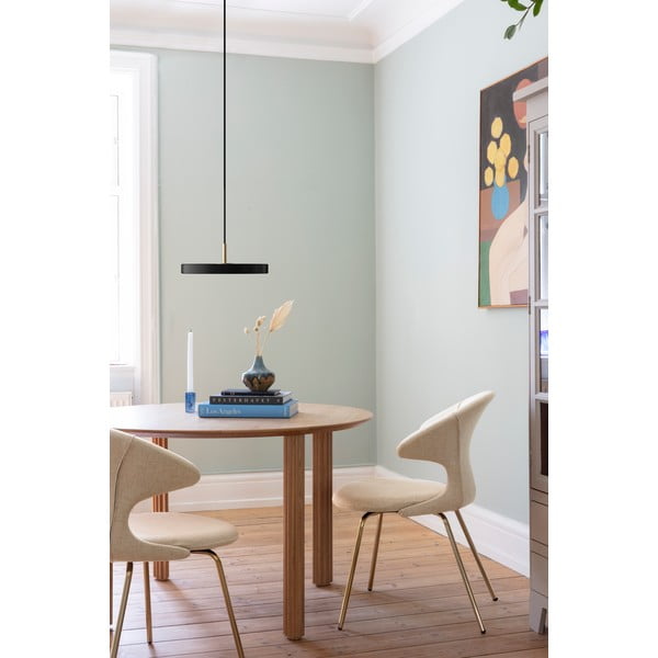 Melna LED piekaramā lampa ar regulējamu spilgtumu un metāla abažūru ø 31 cm Asteria Plus Mini – UMAGE-image-1