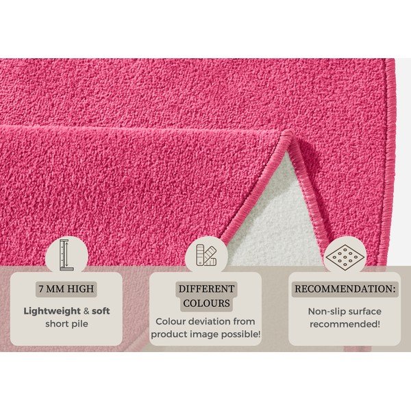 Rozā apaļš paklājs ø 133 cm Fancy – Hanse Home-image-4