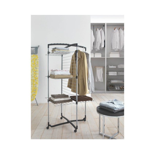 Metaltex Duro pelēk-melns drēbju žāvētājs-image-3
