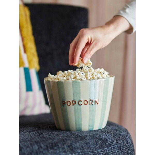 Gaiši zaļa/krēmkrāsas keramikas servēšanas bļodiņa 1,9 l Chip – Bloomingville-image-2