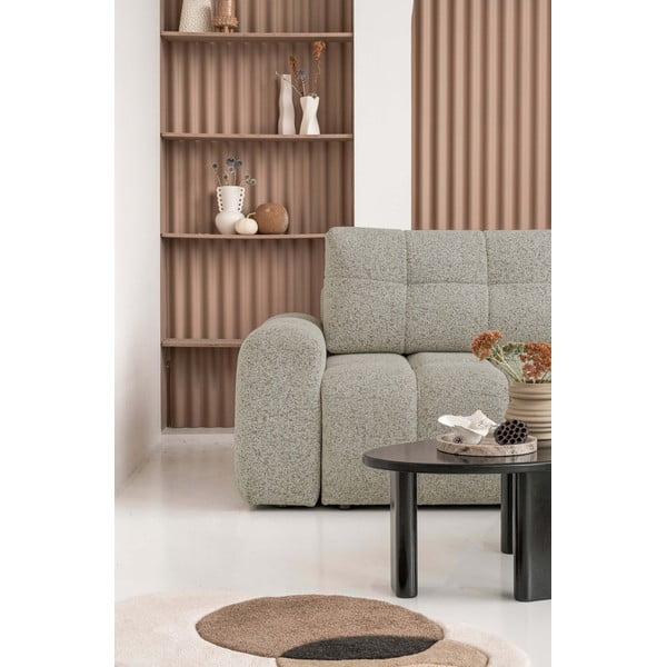 Gaiši brūns salokāms modulārais stūra dīvāns ar uzglabāšanas vietu (ar labo stūri) Lulu – Miuform-image-4