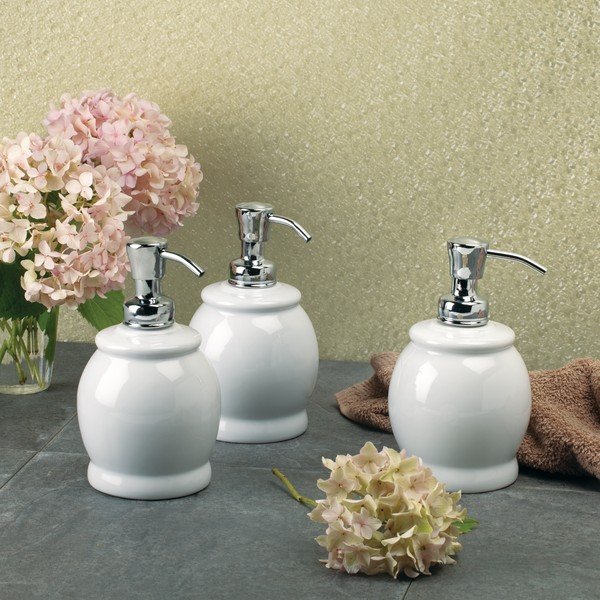 Balts ziepju dozators iDesign York, 440 ml-image-2