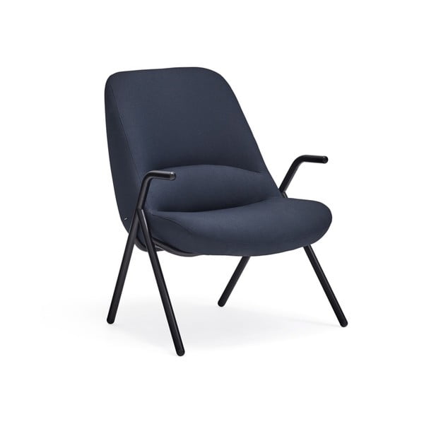 Tumši zils krēsls Teulat Dins, augstums 90 cm