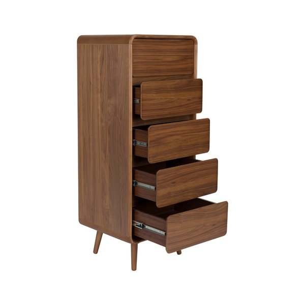 Brūna oša masīvkoka kumode 45x112x40 cm Rise – Zuiver-image-4