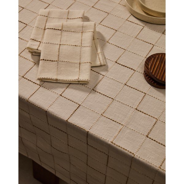 Kokvilnas galdauts 170x250 cm Ersen – Kave Home-image-3