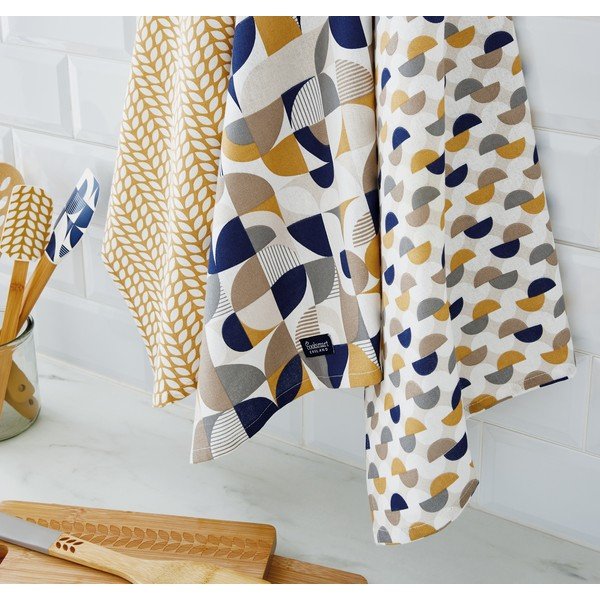 Kokvilnas dvieļi (3 gab.) 45x65 cm Bauhaus – Cooksmart ®-image-1