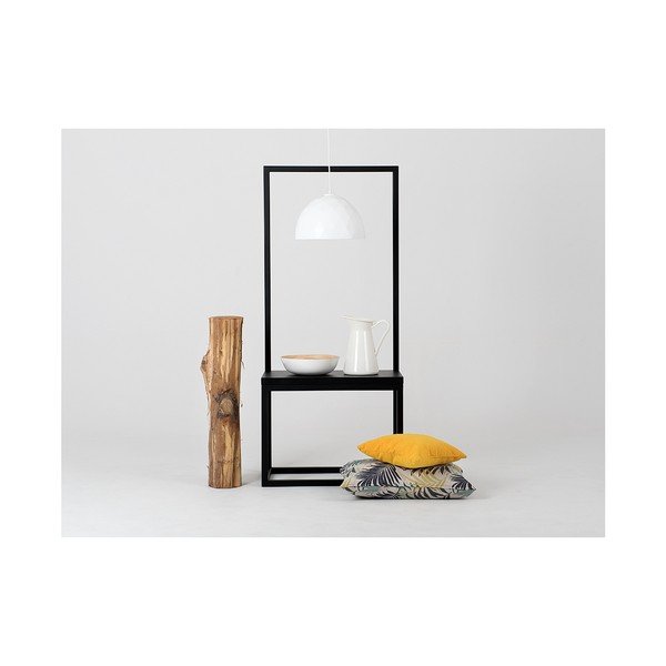 Balta piekaramā lampa ar vara krāsas detaļām Custom Form Leonard, ø 35 cm-image-3