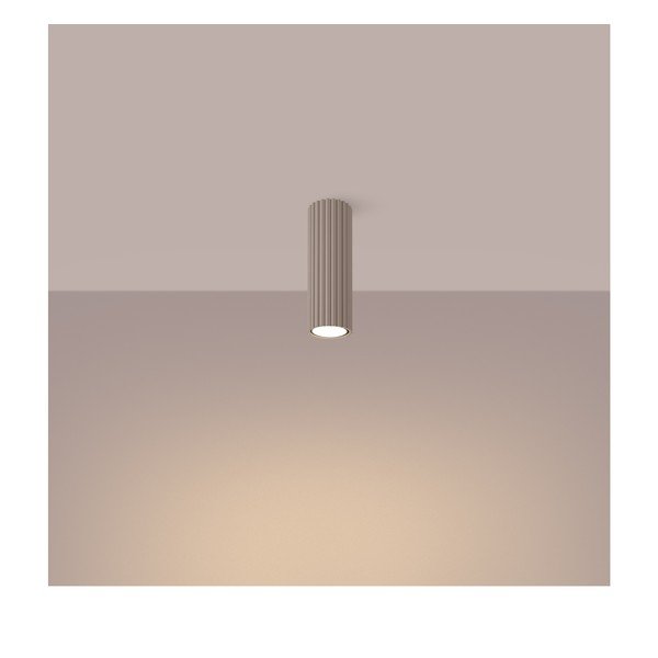 Pelēkbrūna metāla prožektora tipa lampa Gleam – Sollux-image-2