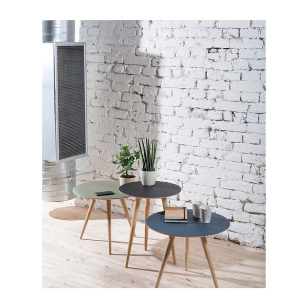 Ozolkoka sānu galdiņš ar melnu virsmu Gazzda Arp, ⌀ 55 cm-image-1