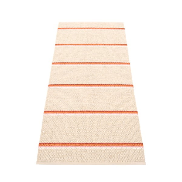 Ķieģeļu sarkans/krēmkrāsas iekštelpu un āra celiņa paklājs 70x180 cm Olle Brick Cream – Pappelina