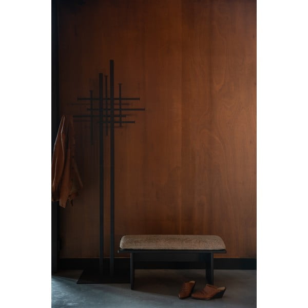 Melns tērauda pakaramais 71x185 cm Rumex – Dutchbone-image-1