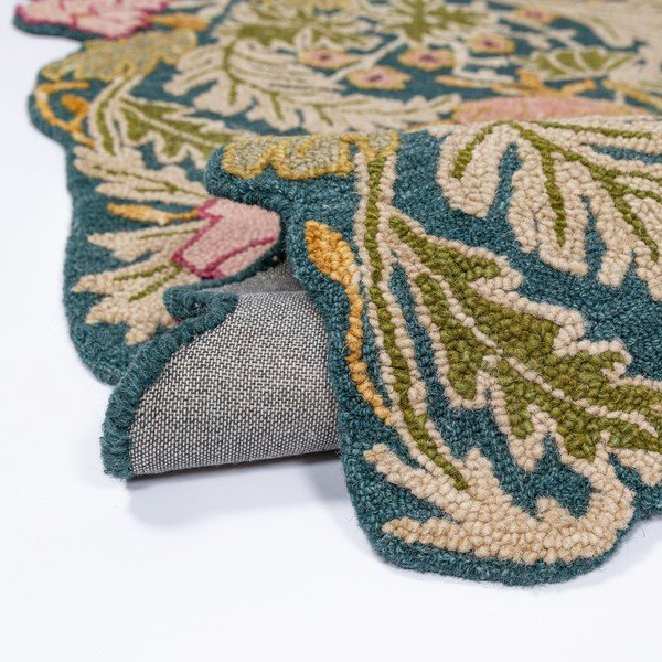 Ar rokām darināts vilnas paklājs 200x290 cm Daphne Shaped Floral – Flair Rugs-image-2