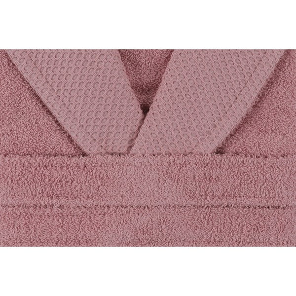 Rozā kokvilnas halāts XL izmērs Cappa – Foutastic-image-3