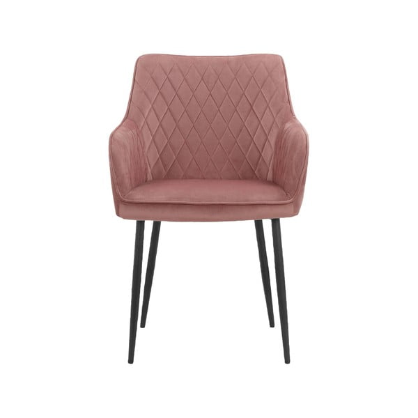 Gaiši rozā polsterēti ēdamistabas krēsli (2 gab.) Elvira – Støraa-image-2