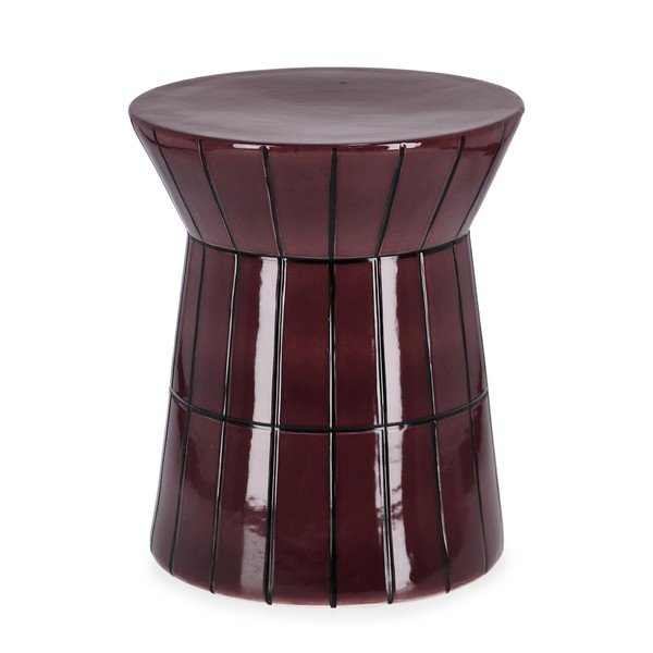 Bordo keramikas apaļš žurnālgaldiņš ø 38 cm Abbes – Bizzotto