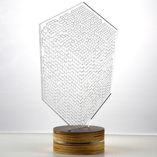 3D galda lampa Kvadrāti-image-1