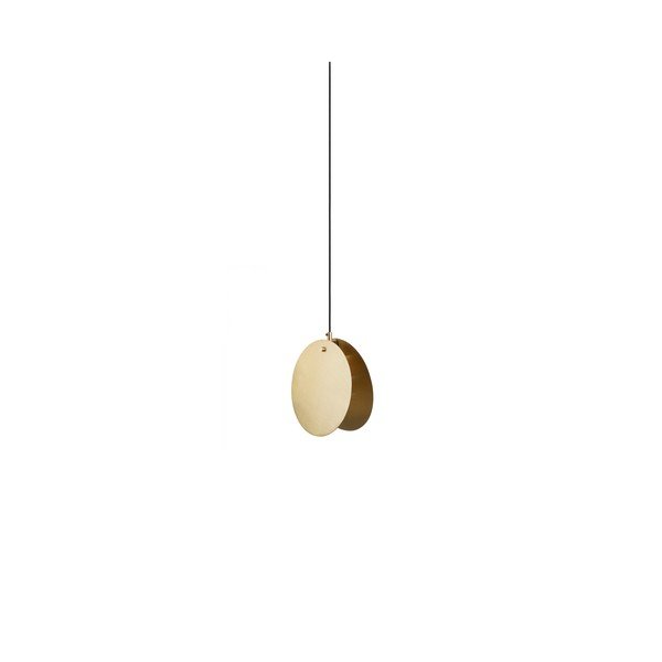 Zelta krāsas piekaramā lampa ar metāla abažūru Monica – Kave Home-image-4