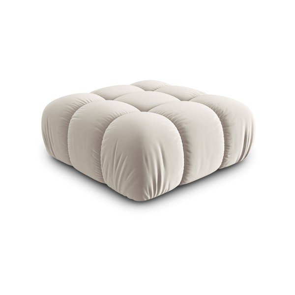 Bēšs samta modulārais kāju soliņš Bellis – Micadoni -image-3