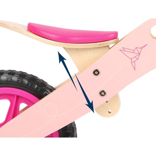 Rozā bērnu līdzsvara velosipēds Legler Hummingbird-image-2