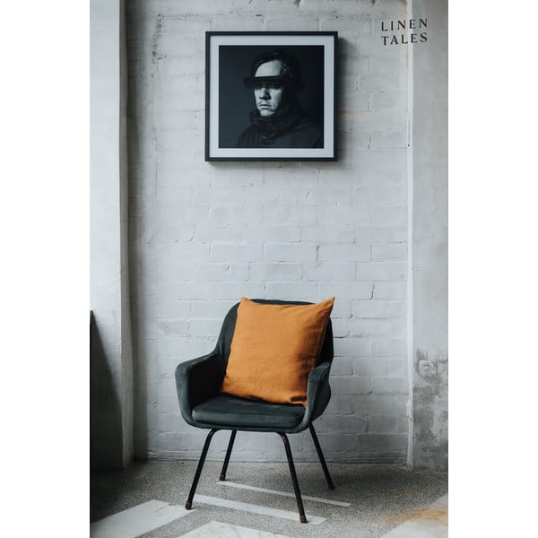 Lina spilvendrāna 40x40 cm Hazelnut – Linen Tales-image-2