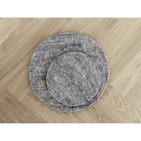 Tērauda pelēks filca paliktnis Wooldot Felt Coaster, ⌀ 20 cm-image-1