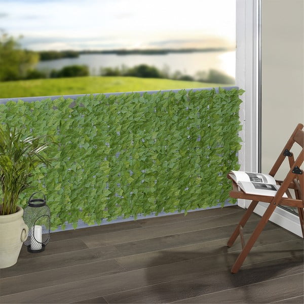 Zaļš plastmasas balkona aizslietnis 300x100 cm Ivy – Maximex-image-1