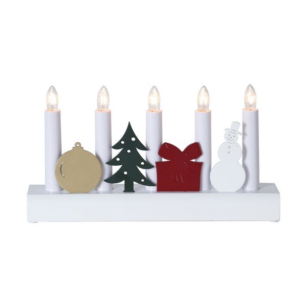 Balts svečturis Best Season Julia, augstums 15 cm-image-2