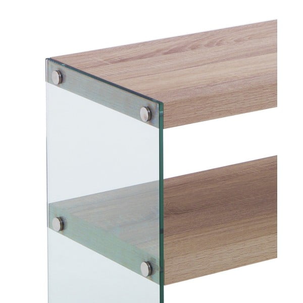 Dabīga toņa konsoles galds ar ozolkoka imitācijas galda virsmu 35x100 cm Nancy – Tomasucci-image-3