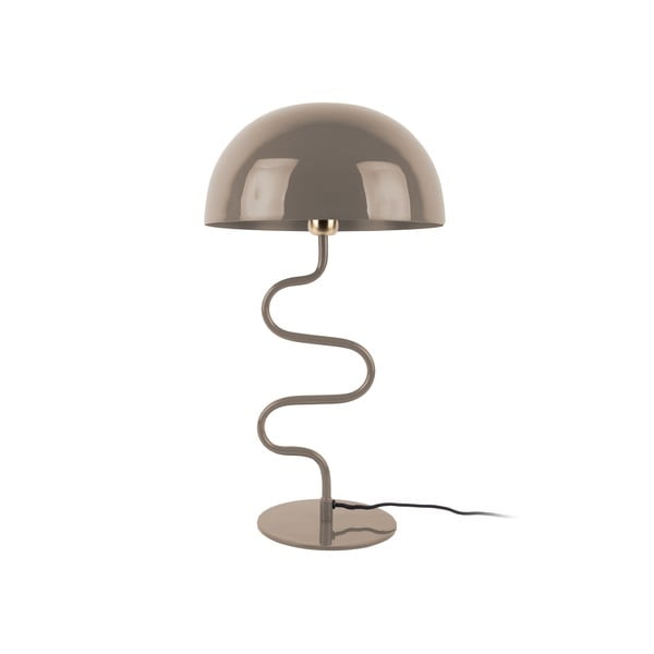 Gaiši brūna galda lampa ar metāla abažūru (augstums 54 cm) Twist – Leitmotiv