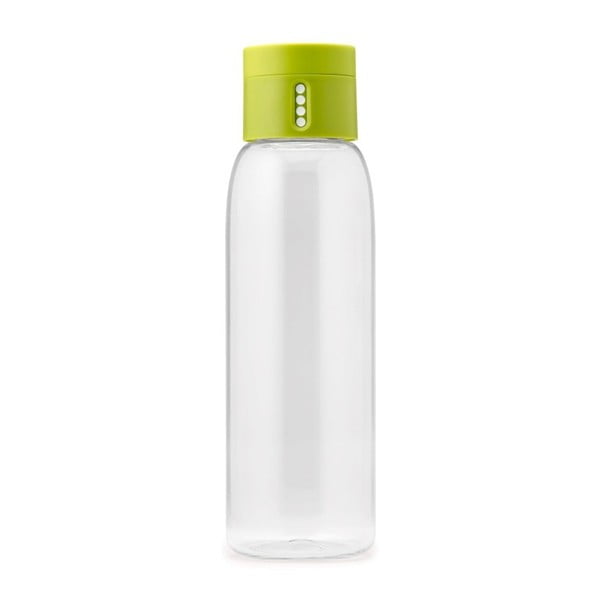 Zaļa pudele ar skaitītāju Joseph Joseph Dot, 600 ml