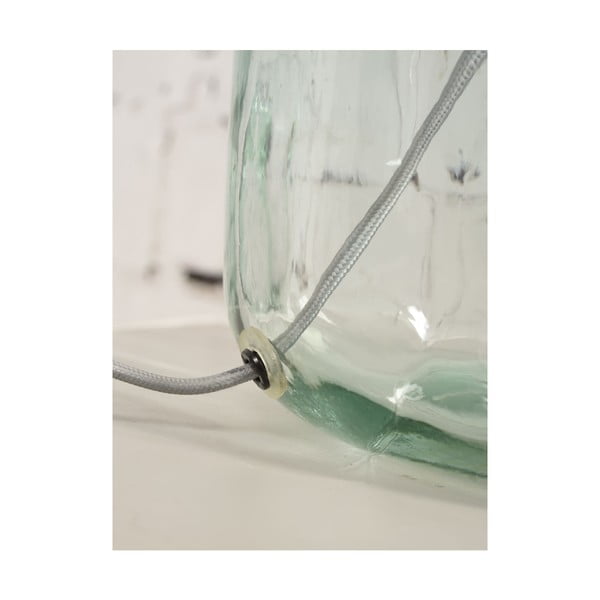 Galda lampa ar smilškrāsas abažūru un pārstrādāta stikla struktūru Good&Mojo Murano, ⌀ 30 cm-image-1