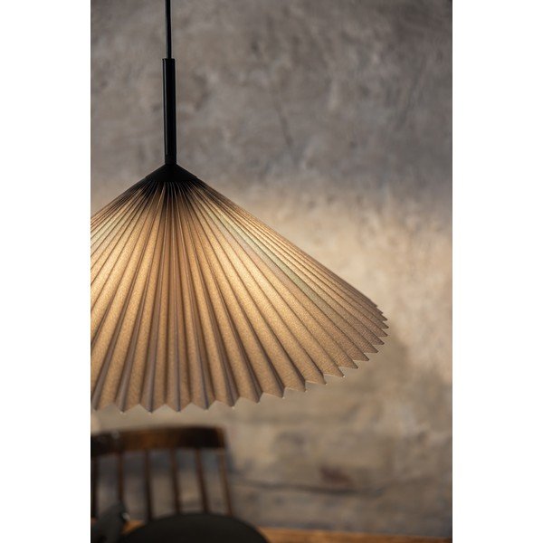 Pelēka piekaramā lampa ø 50 cm Plisado – Markslöjd-image-2