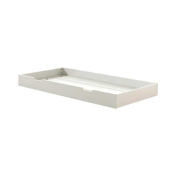 Balta priedes masīvkoka izvelkama bērnu gulta ar redelēm 90x200 cm Margrit – Vipack-image-4