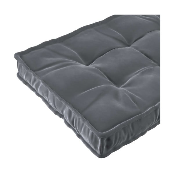 Tumši pelēks bērnu matracis 60x120 cm Posh Velvet – Yellow Tipi-image-1