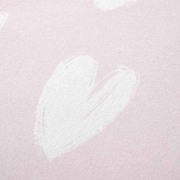 Vienguļamais flaneļa bērnu palags 90x190 cm Hearts – Catherine Lansfield-image-1