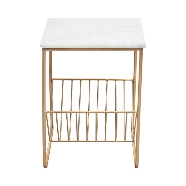 Sānu galdiņš ar marmora virsmu 40x40 cm Mandoli – Premier Housewares-image-4