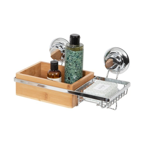 Bambusa sienas grozs ar ziepju trauku Compactor Spa-image-3