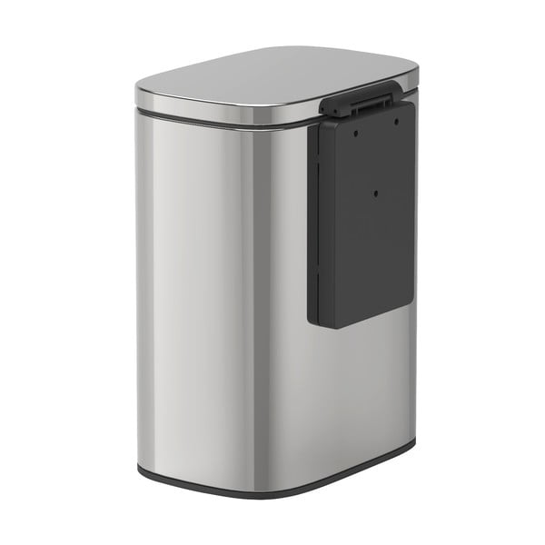 Nerūsējošā tērauda atkritumu tvertne sudraba krāsā Wenko Sare-image-3
