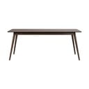 Tumši brūns izvelkams ēdamgalds ar ozolkoka imitāciju 90x190 cm Yumi – Rowico