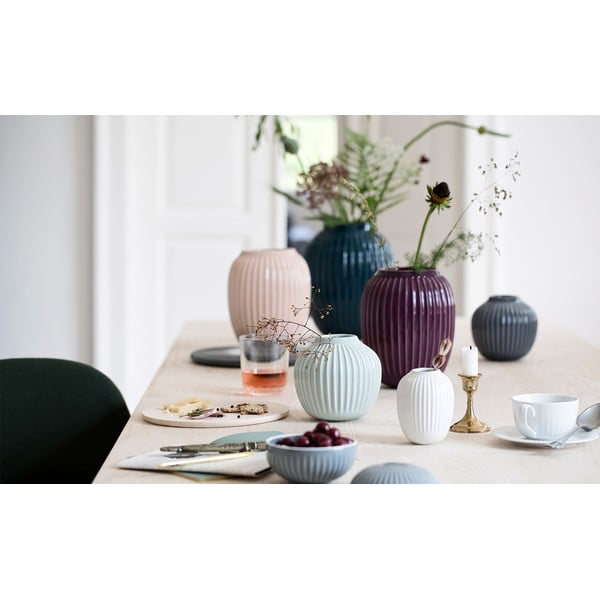 Antracīta pelēka keramikas vāze Kähler Design Hammershoi, augstums 12,5 cm-image-3