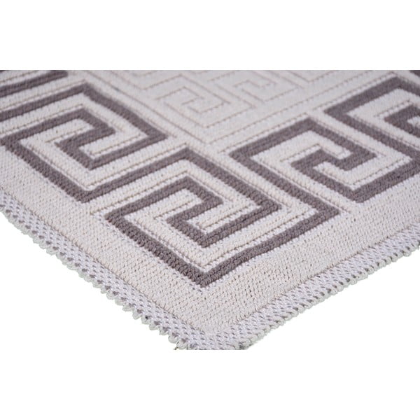 Pelēki bēšs kokvilnas paklājs Vitaus Versace, 100 x 150 cm-image-1