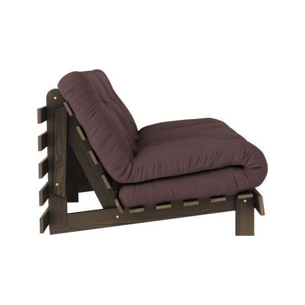 Tumši brūns izvelkamais dīvāns 160 cm Roots – Karup Design-image-4