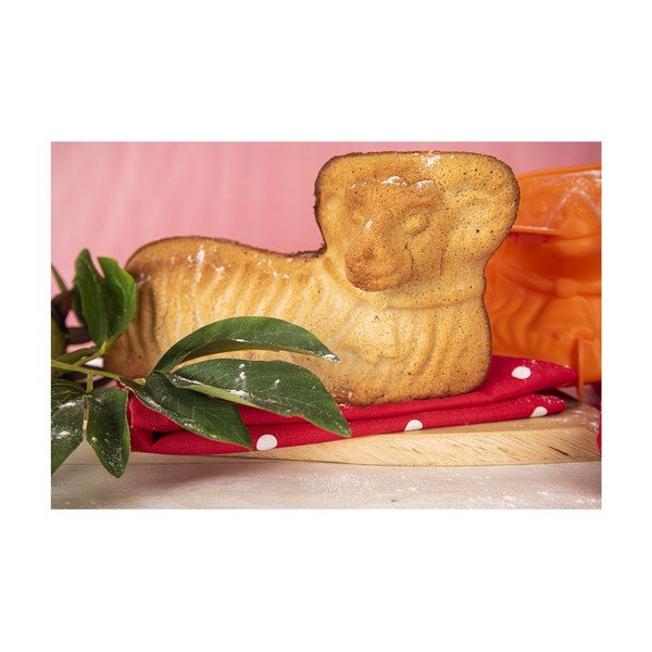 Silikona cepšanas forma Lieldienu kēksam jēra formā 17x31 cm Beránek – Orion-image-4