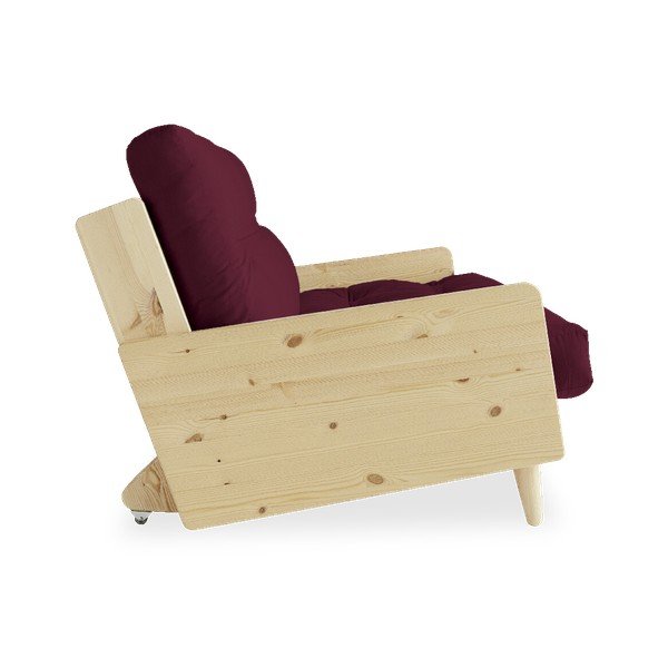 Izvelkamais dīvāns Karup Design Indie Natural Clear/Bordeaux-image-4